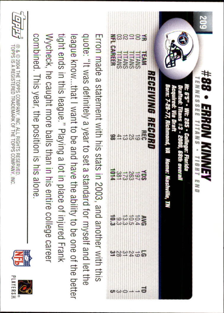 A6884- 2004 Topps Collection FB Card #s 1-250 -You Pick- 15+ FREE US SHIP - Picture 207 of 467