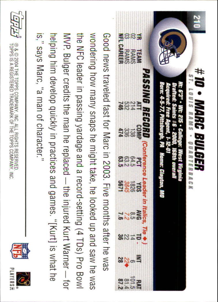 A6884- 2004 Topps Collection FB Card #s 1-250 -You Pick- 15+ FREE US SHIP - Picture 271 of 467
