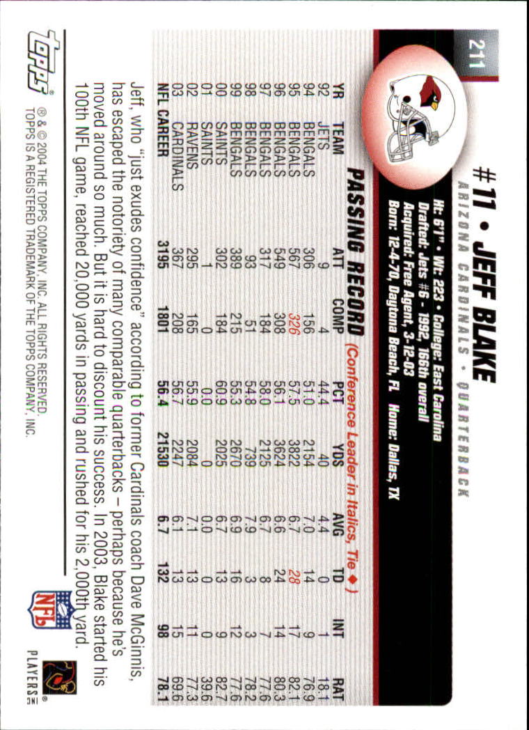 A6884- 2004 Topps Collection FB Card #s 1-250 -You Pick- 15+ FREE US SHIP - Picture 433 of 467