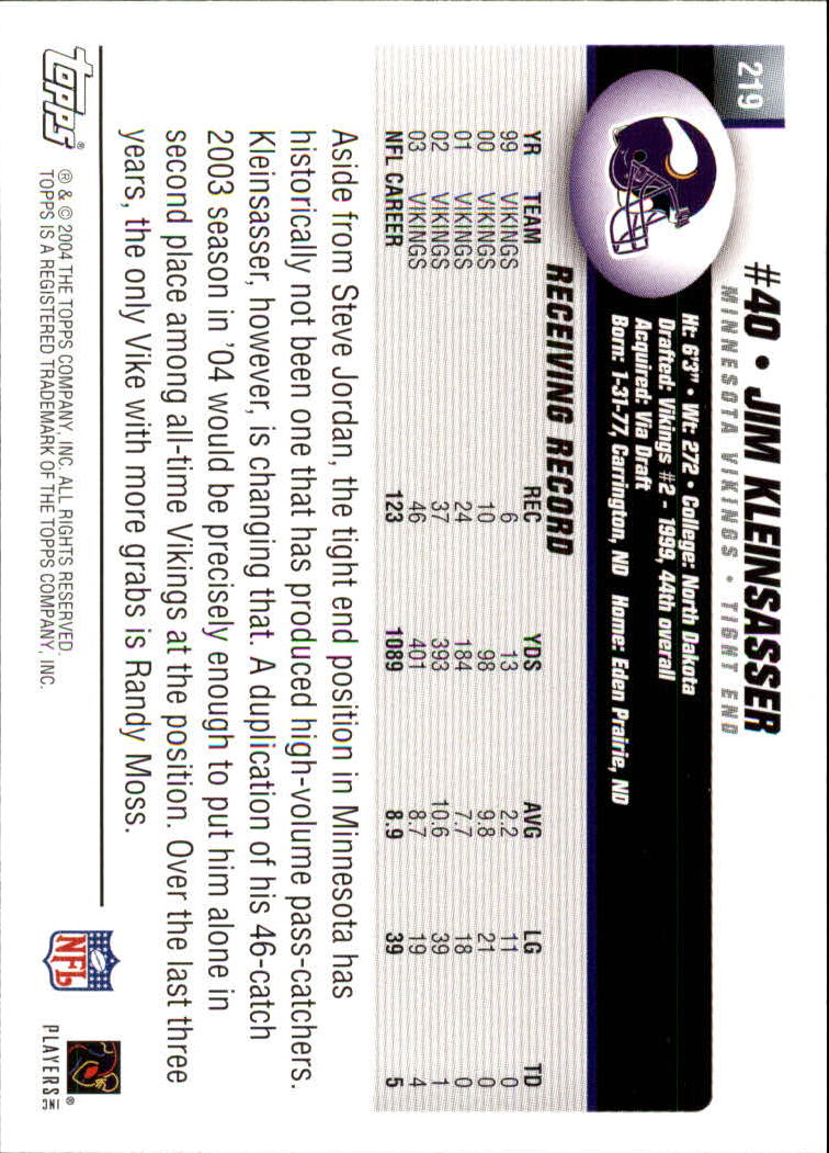 A6884- 2004 Topps Collection FB Card #s 1-250 -You Pick- 15+ FREE US SHIP - Picture 143 of 467