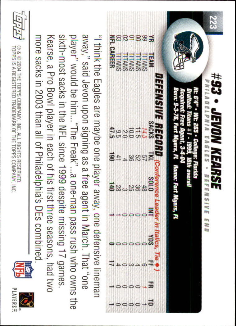 A6884- 2004 Topps Collection FB Card #s 1-250 -You Pick- 15+ FREE US SHIP - Picture 71 of 467