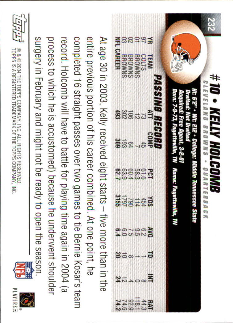 A6884- 2004 Topps Collection FB Card #s 1-250 -You Pick- 15+ FREE US SHIP - Picture 301 of 467