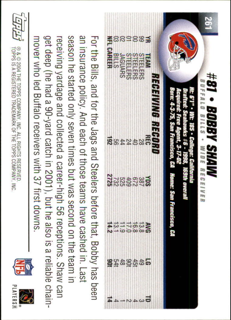 A6884- 2004 Topps Collection FB Card #s 251-385 -You Pick- 15+ FREE US SHIP - Picture 31 of 245