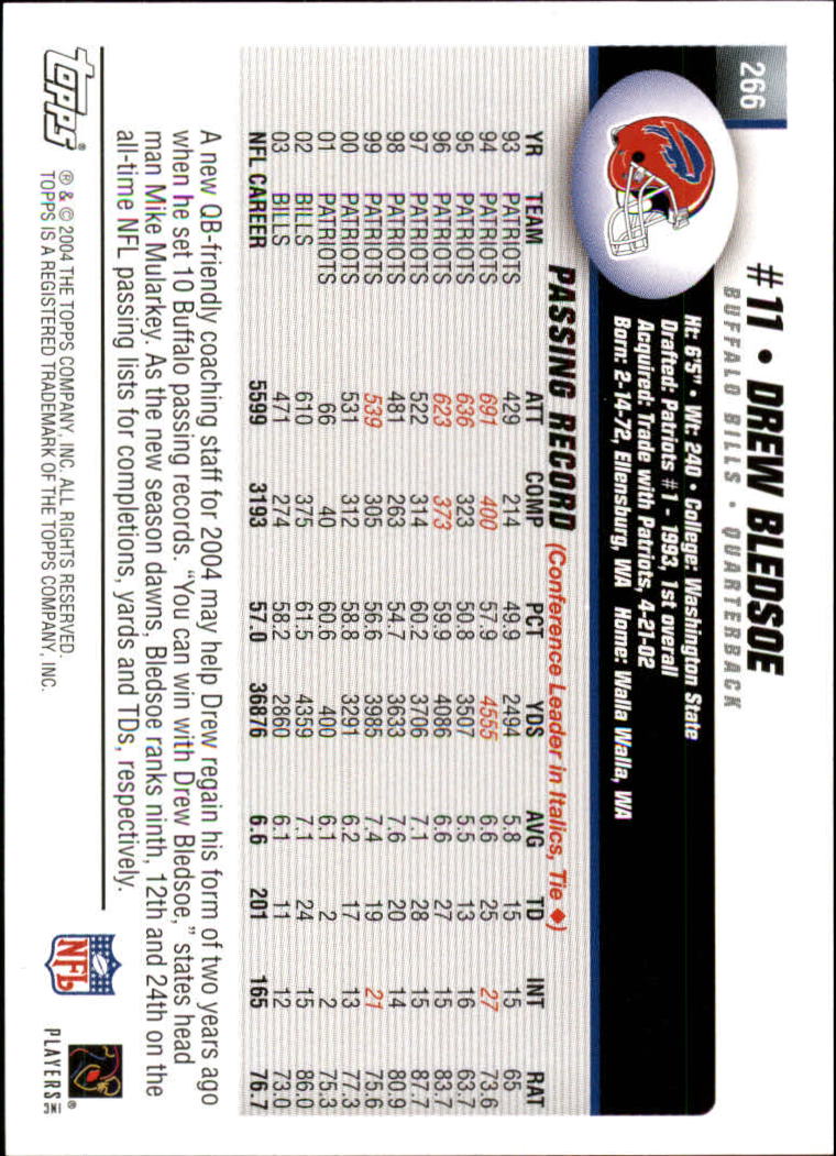 A6884- 2004 Topps Collection FB Card #s 251-385 -You Pick- 15+ FREE US SHIP - Picture 103 of 245
