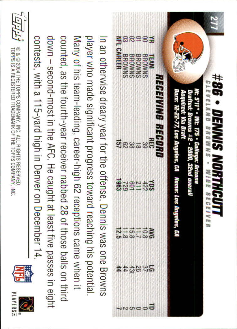 A6884- 2004 Topps Collection FB Card #s 251-385 -You Pick- 15+ FREE US SHIP - Picture 29 of 245