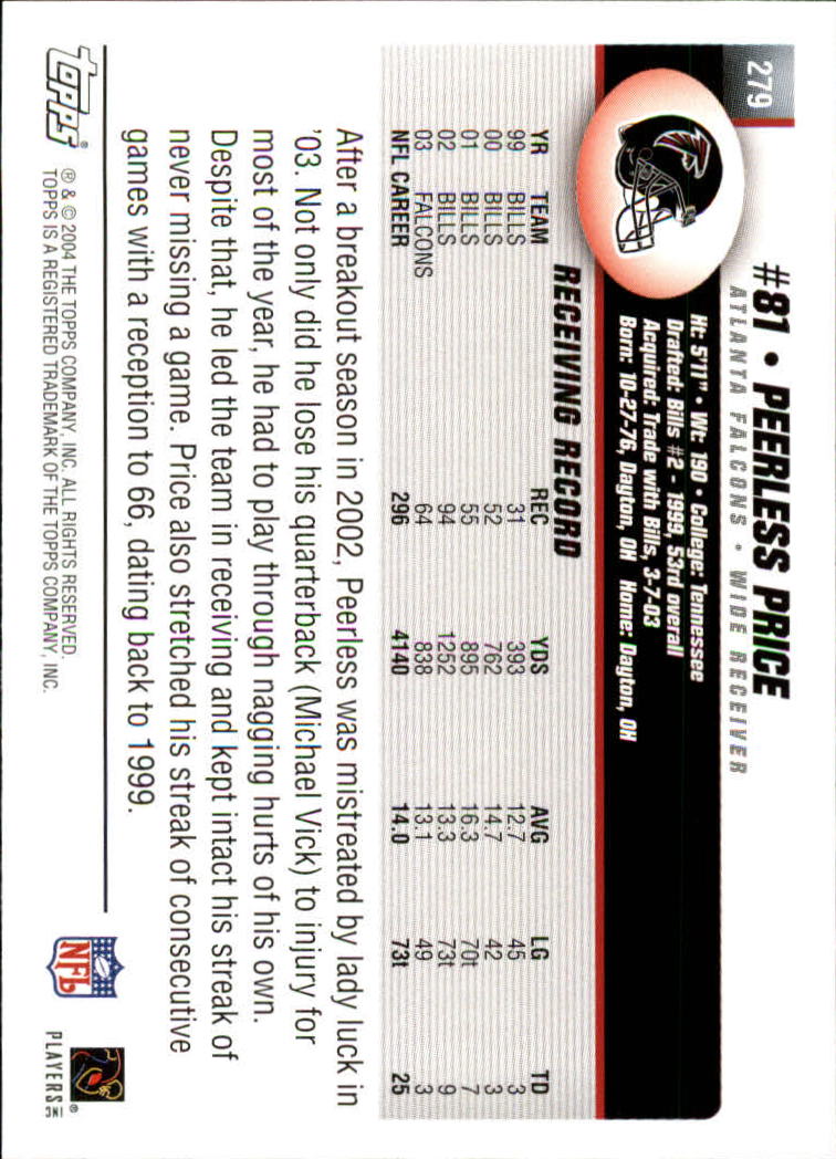 A6884- 2004 Topps Collection FB Card #s 251-385 -You Pick- 15+ FREE US SHIP - Picture 53 of 245