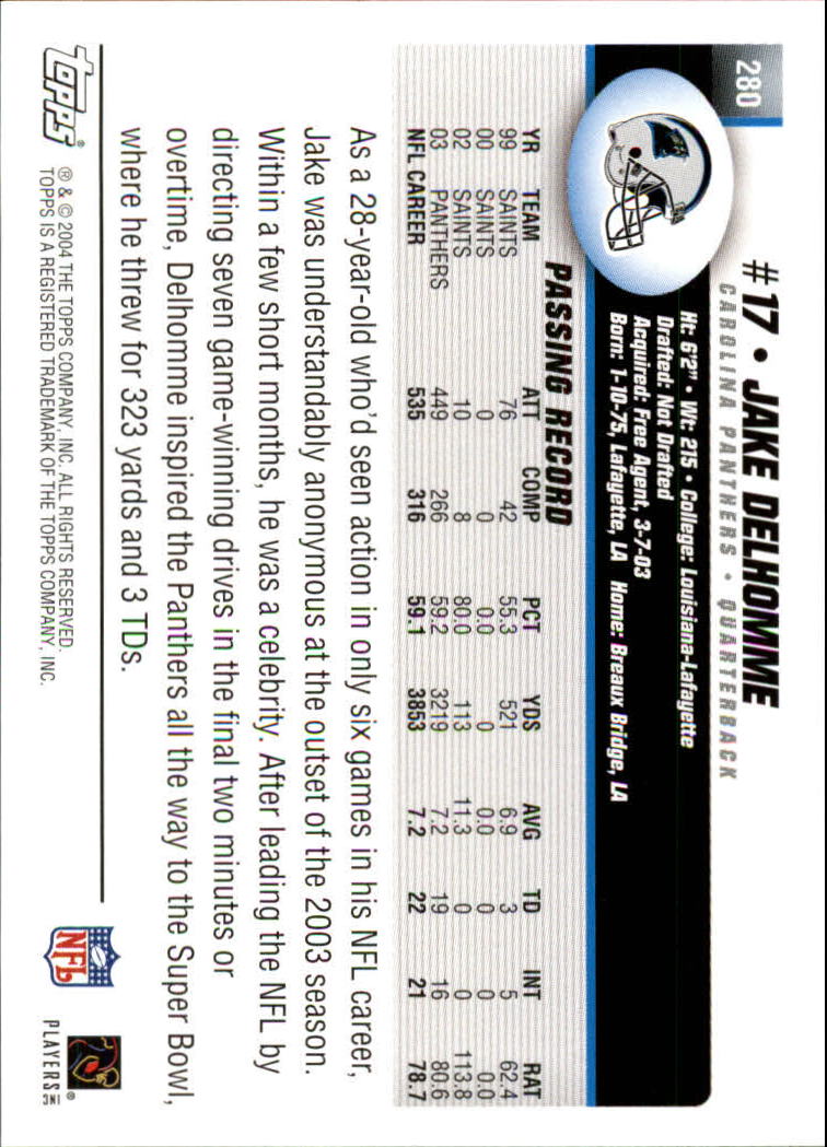 A6884- 2004 Topps Collection FB Card #s 251-385 -You Pick- 15+ FREE US SHIP - Picture 65 of 245