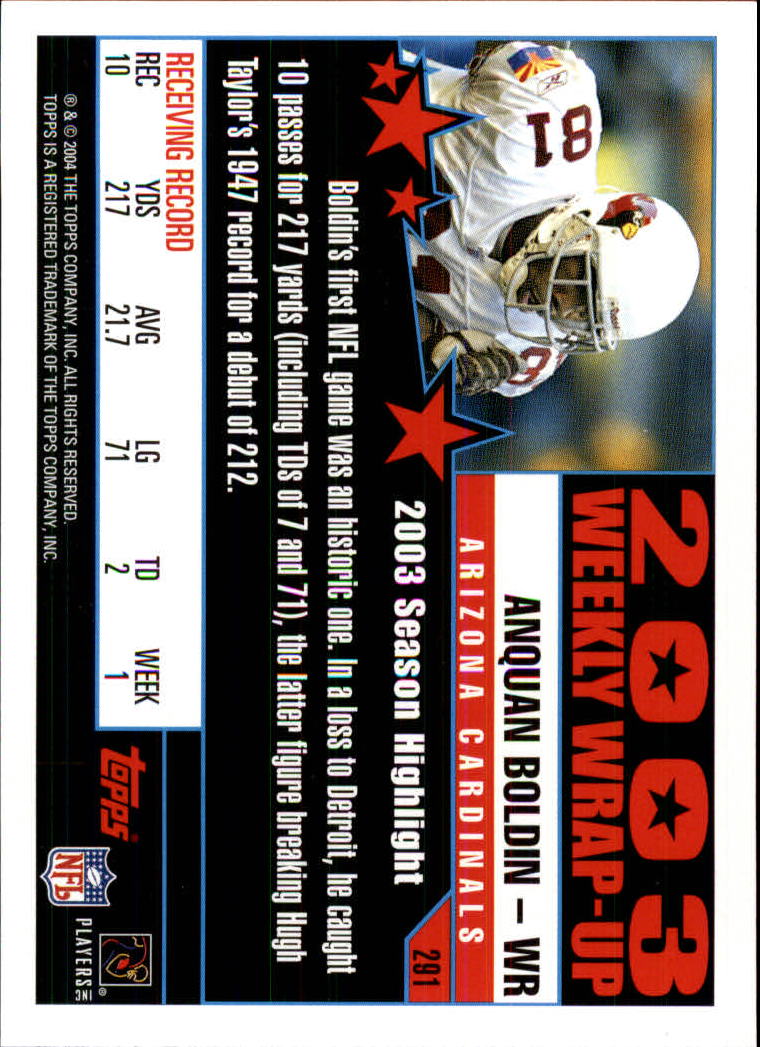A6884- 2004 Topps Collection FB Card #s 251-385 -You Pick- 15+ FREE US SHIP - Picture 7 of 245