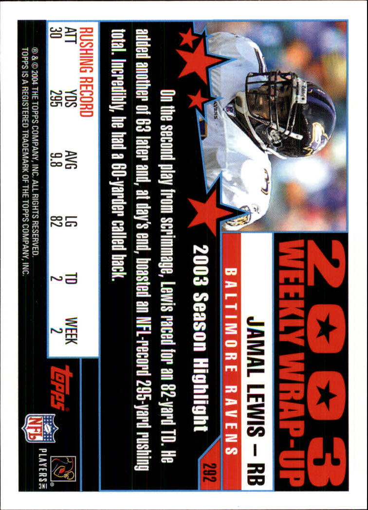 A6884- 2004 Topps Collection FB Card #s 251-385 -You Pick- 15+ FREE US SHIP - Picture 27 of 245