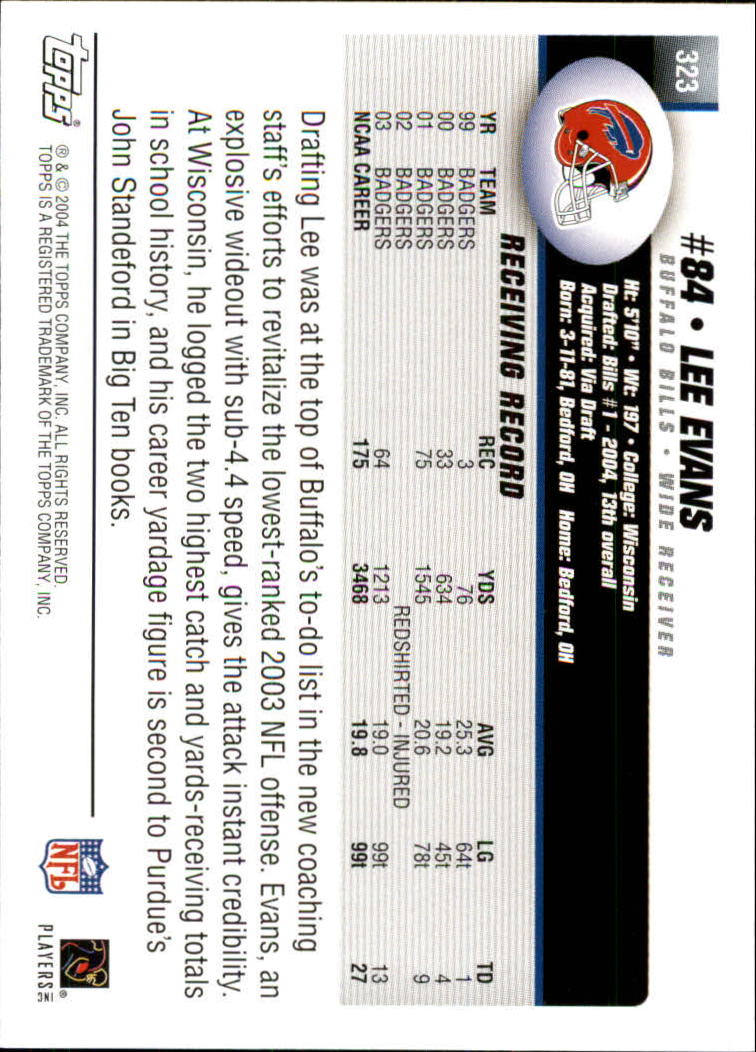 A6884- 2004 Topps Collection FB Card #s 251-385 -You Pick- 15+ FREE US SHIP - Picture 239 of 245