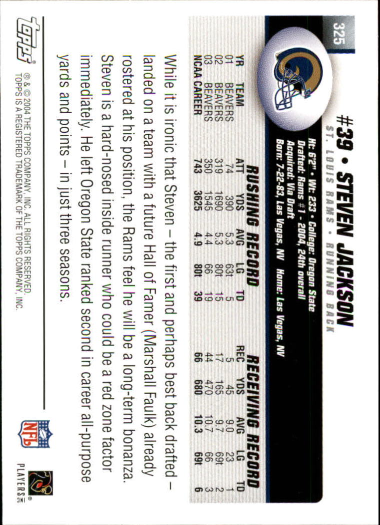 A6884- 2004 Topps Collection FB Card #s 251-385 -You Pick- 15+ FREE US SHIP - Picture 229 of 245