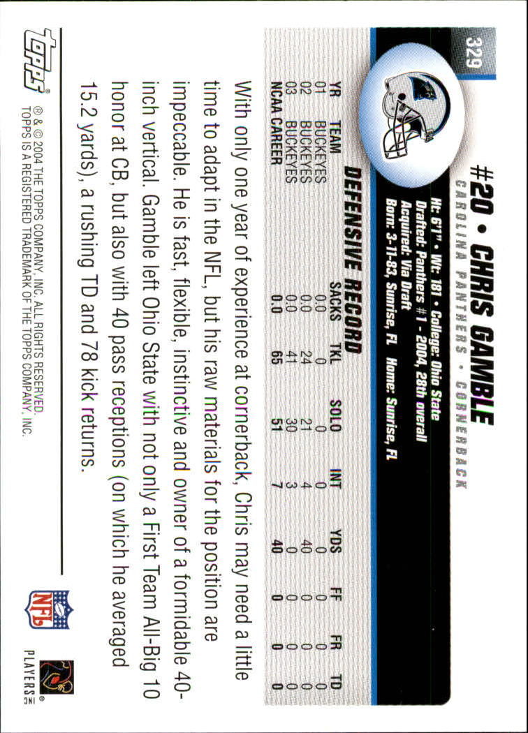 A6884- 2004 Topps Collection FB Card #s 251-385 -You Pick- 15+ FREE US SHIP - Picture 173 of 245