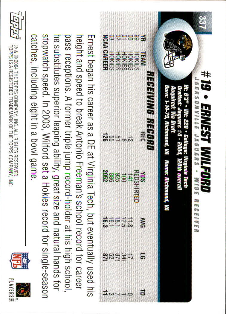 A6884- 2004 Topps Collection FB Card #s 251-385 -You Pick- 15+ FREE US SHIP - Picture 213 of 245