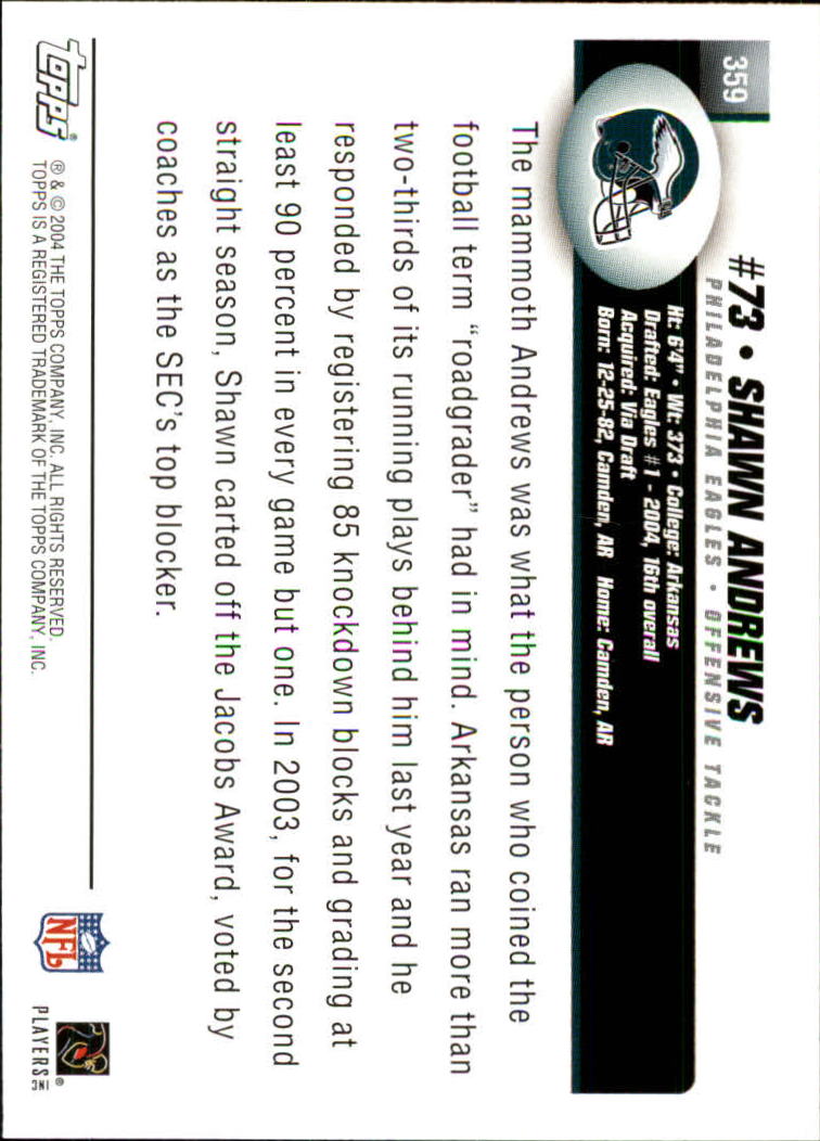 A6884- 2004 Topps Collection FB Card #s 251-385 -You Pick- 15+ FREE US SHIP - Picture 217 of 245
