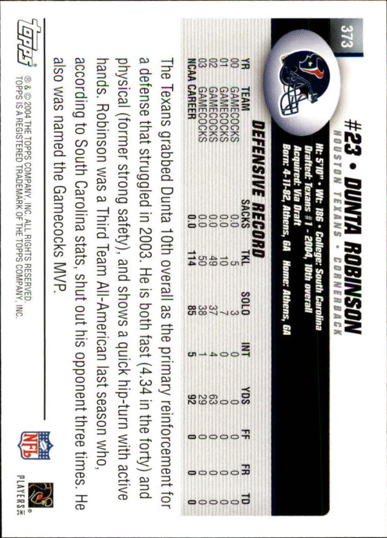 A6884- 2004 Topps Collection FB Card #s 251-385 -You Pick- 15+ FREE US SHIP - Picture 115 of 245