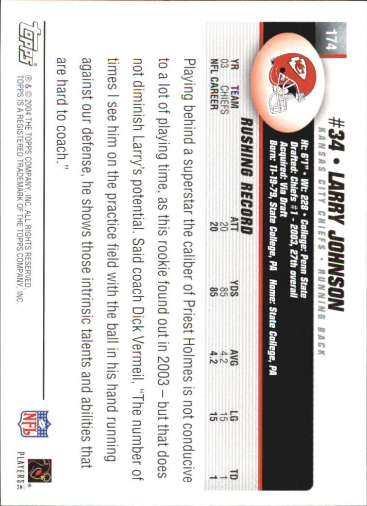 2004 Topps First Edition #174 Larry Johnson