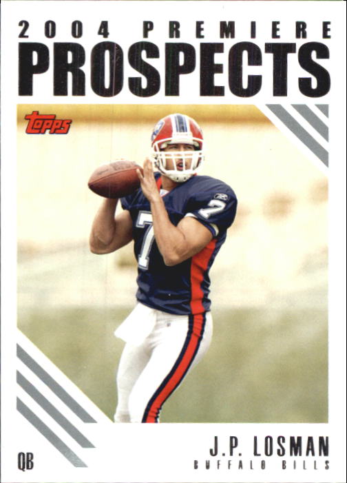 : 2007 Leaf Rookies and Stars #52 J.P. Losman Bills NFL