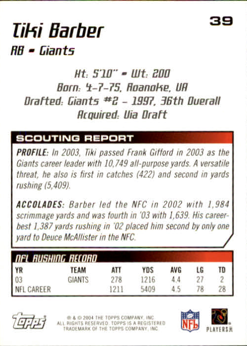 B4109- 2004 Topps Draft Picks And Prospects Fb Karten -du Pick- 15 + Kostenlose - Bild 78 von 341