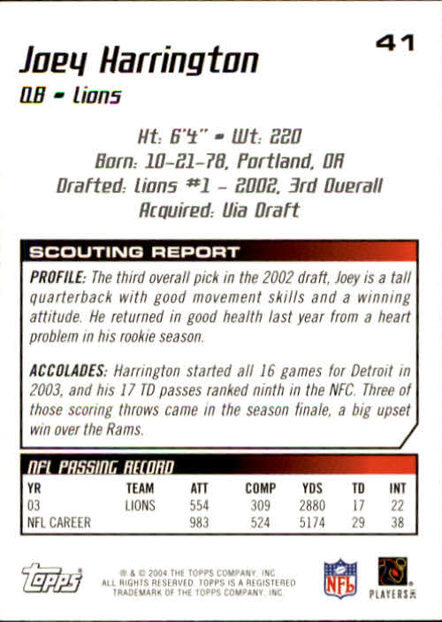 B4109- 2004 Topps Draft Picks And Prospects Fb Karten -du Pick- 15 + Kostenlose - Bild 82 von 341
