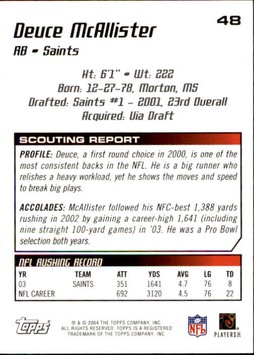 B4109- 2004 Topps Draft Picks And Prospects Fb Karten -du Pick- 15 + Kostenlose - Bild 96 von 341