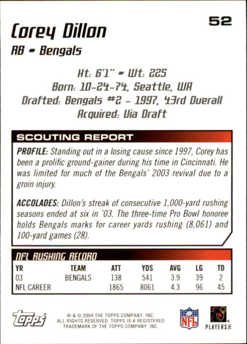 B4109- 2004 Topps Draft Picks And Prospects Fb Karten -du Pick- 15 + Kostenlose - Bild 104 von 341