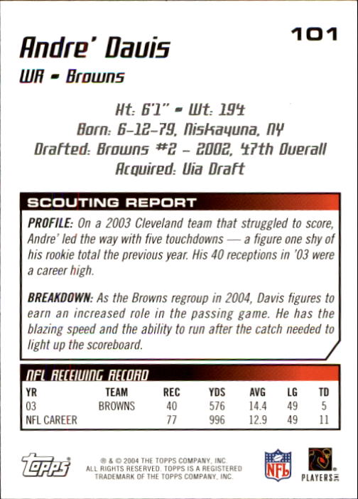 B4109- 2004 Topps Draft Picks And Prospects Fb Karten -du Pick- 15 + Kostenlose - Bild 200 von 341