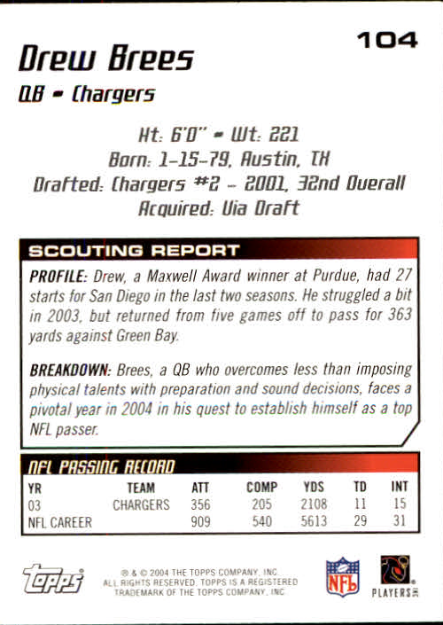 B4109- 2004 Topps Draft Picks And Prospects Fb Karten -du Pick- 15 + Kostenlose - Bild 204 von 341