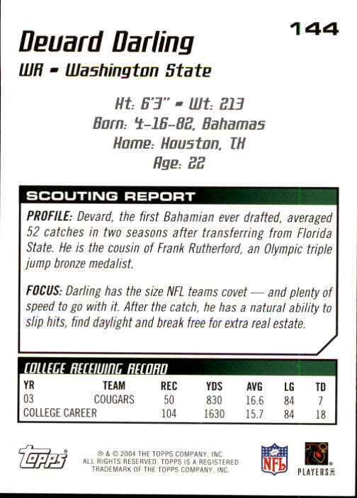 B4109- 2004 Topps Draft Picks And Prospects Fb Karten -du Pick- 15 + Kostenlose - Bild 268 von 341