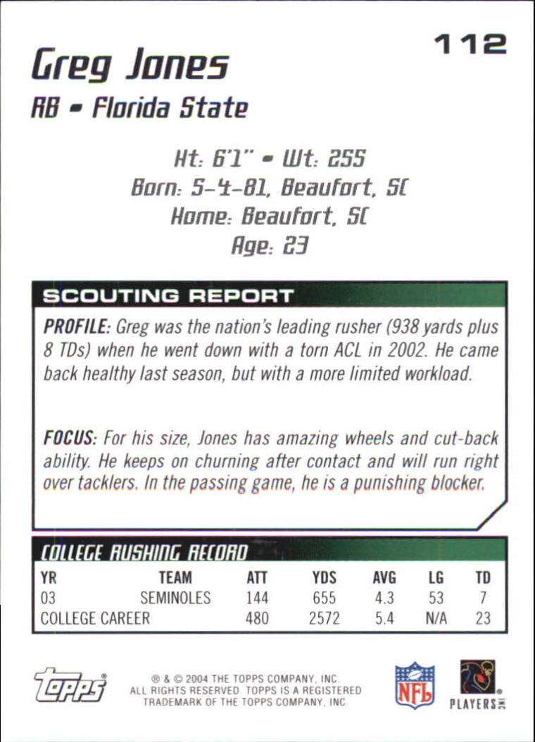 B4109- 2004 Topps Draft Picks And Prospects Fb Karten -du Pick- 15 + Kostenlose - Bild 330 von 341