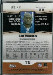 2004 Topps Pristine Refractors #58 Ben Watson U back image