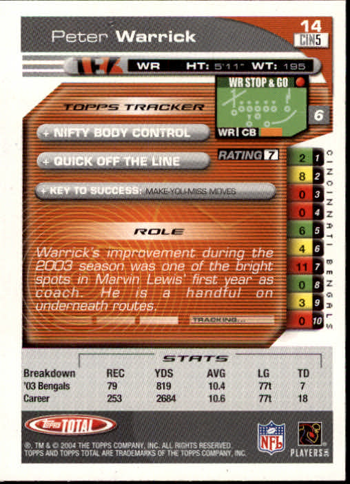 B1232- 2004 Topps Total FB Card #s 1-250 +Rookies -You Pick- 15+ FREE US SHIP - Picture 29 of 501