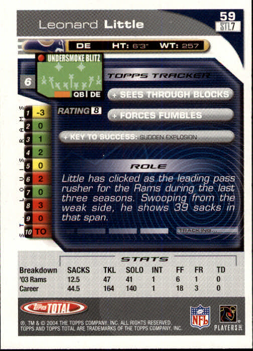 B1232- 2004 Topps Total FB Card #s 1-250 +Rookies -You Pick- 15+ FREE US SHIP - Picture 119 of 501