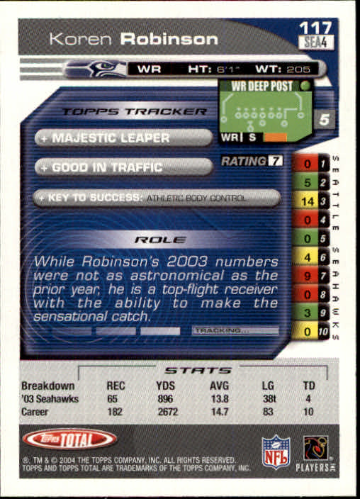 B1232- 2004 Topps Total FB Card #s 1-250 +Rookies -You Pick- 15+ FREE US SHIP - Picture 235 of 501