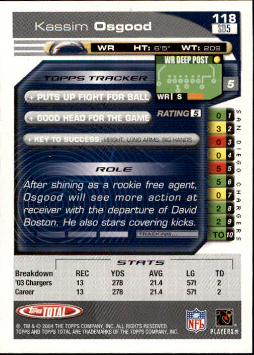 B1232- 2004 Topps Total FB Card #s 1-250 +Rookies -You Pick- 15+ FREE US SHIP - Picture 237 of 501