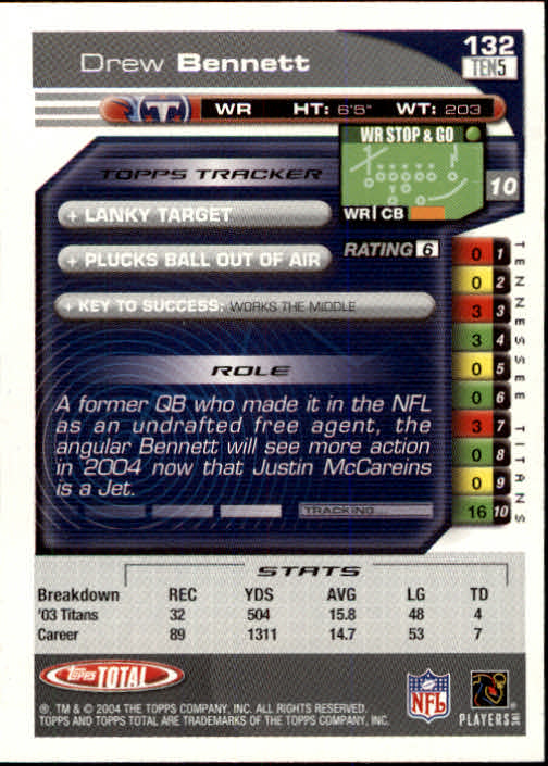 B1232- 2004 Topps Total FB Card #s 1-250 +Rookies -You Pick- 15+ FREE US SHIP - Picture 265 of 501