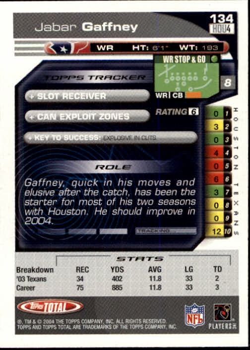 B1232- 2004 Topps Total FB Card #s 1-250 +Rookies -You Pick- 15+ FREE US SHIP - Picture 269 of 501