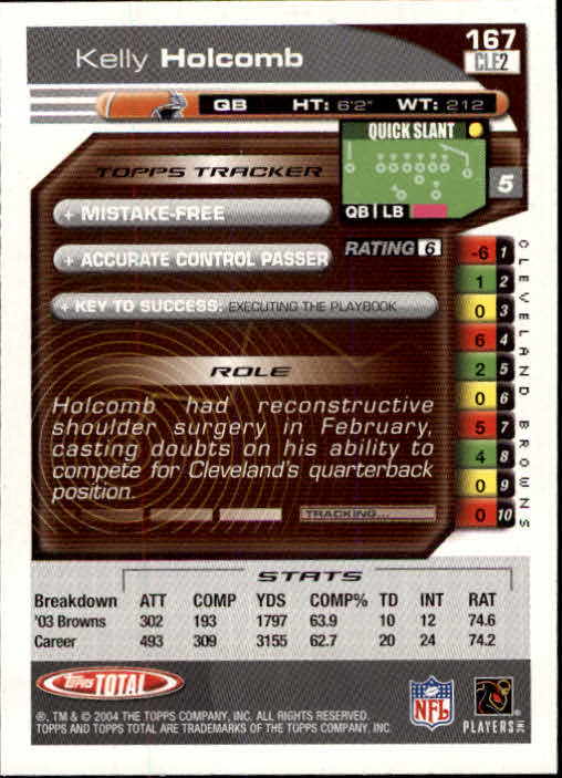 B1232- 2004 Topps Total FB Card #s 1-250 +Rookies -You Pick- 15+ FREE US SHIP - Picture 335 of 501