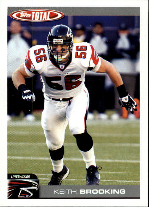 2007 SCORE KEITH BROOKING ATLANTA FALCONS #76