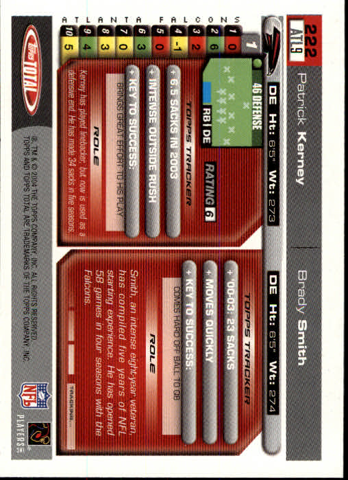 B1232- 2004 Topps Total FB Card #s 1-250 +Rookies -You Pick- 15+ FREE US SHIP - Picture 445 of 501