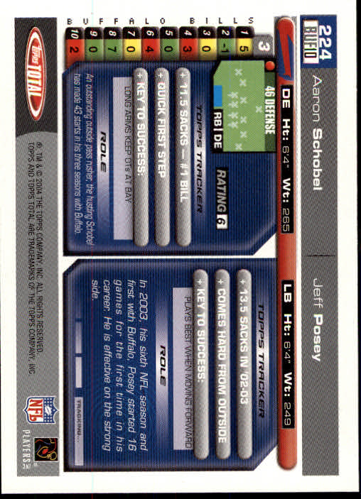 B1232- 2004 Topps Total FB Card #s 1-250 +Rookies -You Pick- 15+ FREE US SHIP - Picture 449 of 501