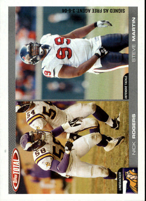 B1232- 2004 Topps Total FB Card #s 1-250 +Rookies -You Pick- 15+ FREE US SHIP - Picture 476 of 501