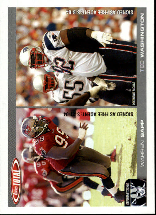 B1232- 2004 Topps Total FB Card #s 1-250 +Rookies -You Pick- 15+ FREE US SHIP - Picture 484 of 501