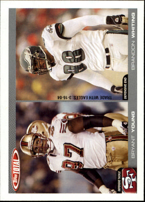 2004 Topps Total #246 Bryant Young/Brandon Whiting