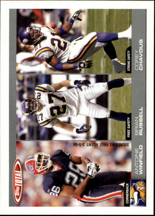 2004 Topps Total #319 Antoine Winfield/Brian Russell RC/Corey Chavous