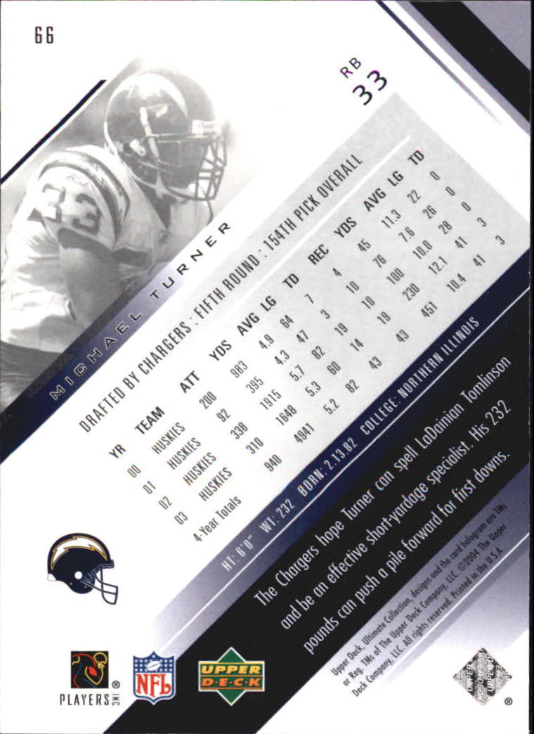 2004 Ultimate Collection #66 Michael Turner RC