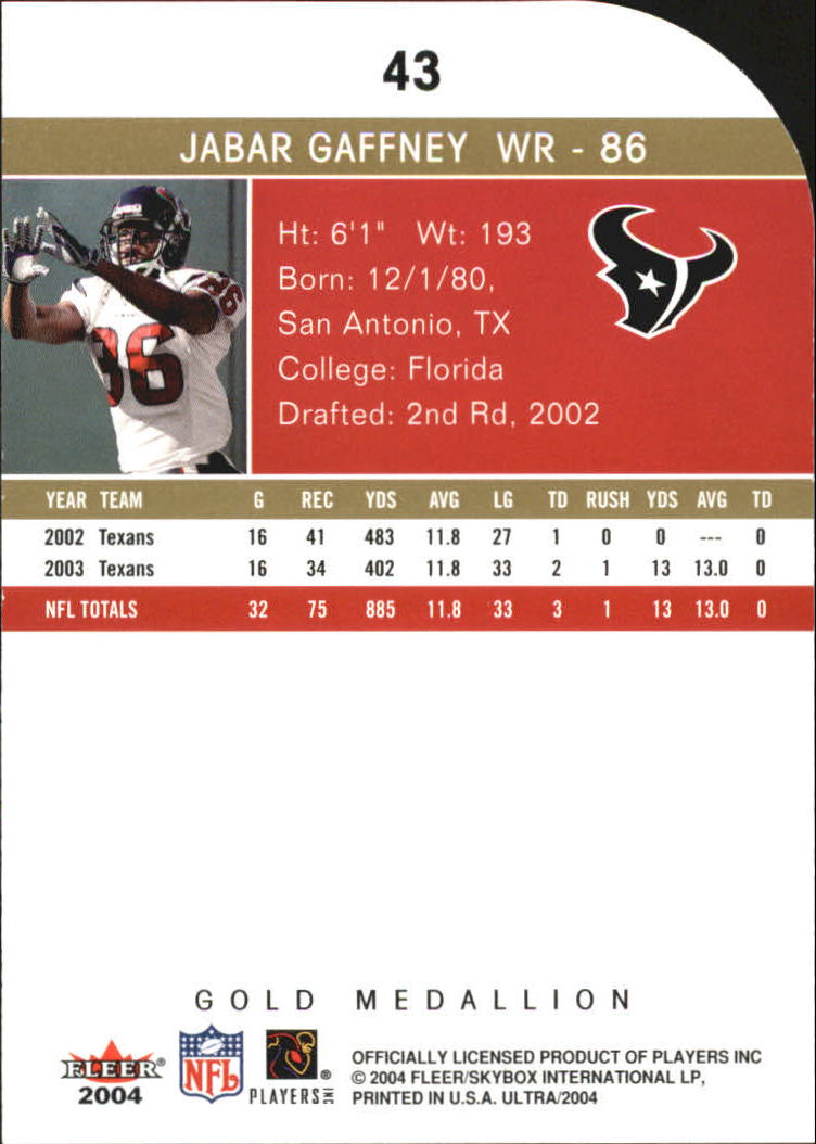 B5905- 2004 Ultra Football Assorted Insert Cards -You Pick- 15+ FREE US SHIP - Picture 65 of 401