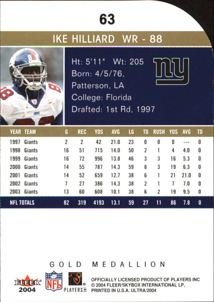 B5905- 2004 Ultra Football Assorted Insert Cards -You Pick- 15+ FREE US SHIP - Picture 105 of 401