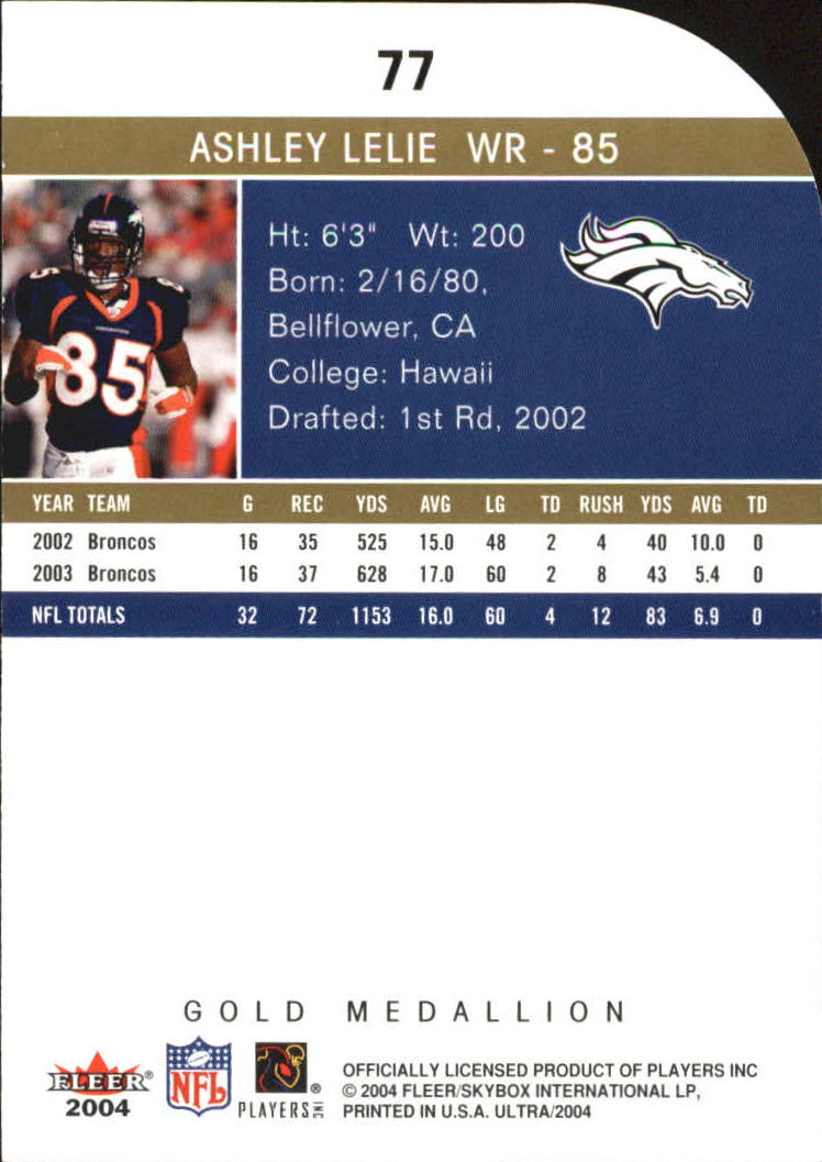 B5905- 2004 Ultra Football Assorted Insert Cards -You Pick- 15+ FREE US SHIP - Picture 131 of 401