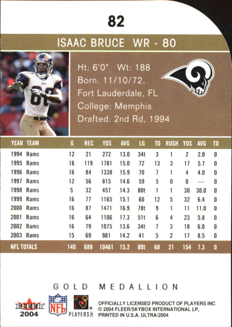B5905- 2004 Ultra Football Assorted Insert Cards -You Pick- 15+ FREE US SHIP - Picture 141 of 401
