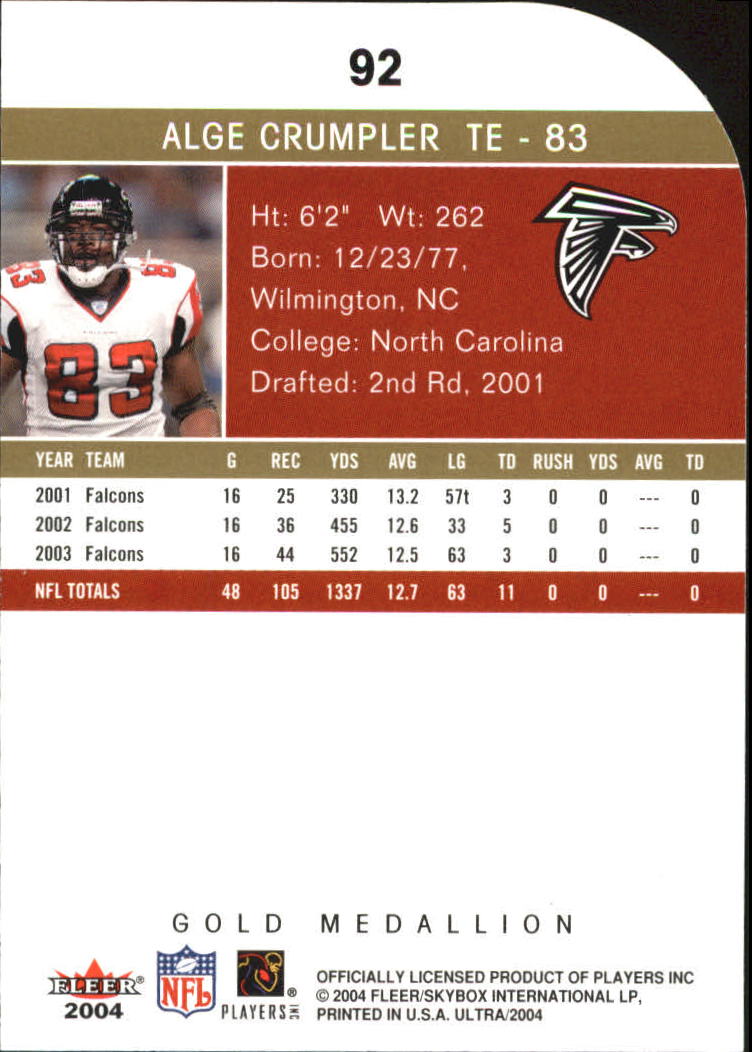 B5905- 2004 Ultra Football Assorted Insert Cards -You Pick- 15+ FREE US SHIP - Picture 159 of 401